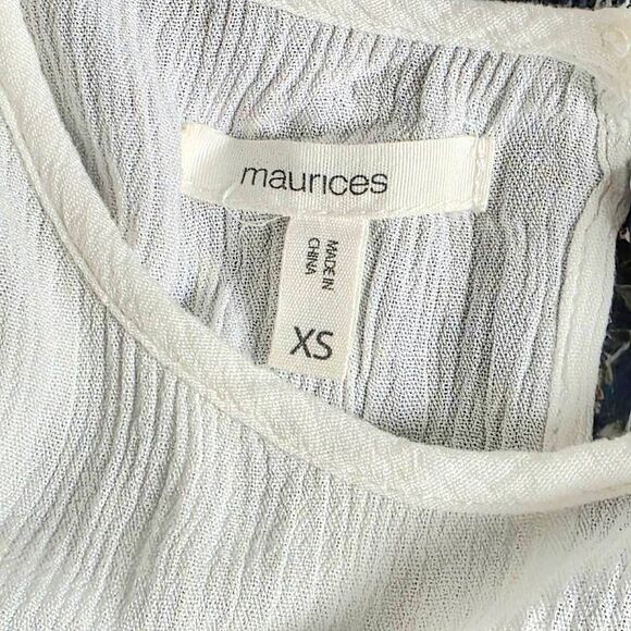 Maurices White Lace Trim Sleeveless Top XS - Picture 6 of 8